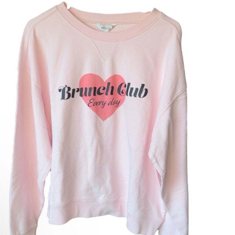 NWT $108 Wildfox Brunch Sweatshirt - Picture 3 of 3